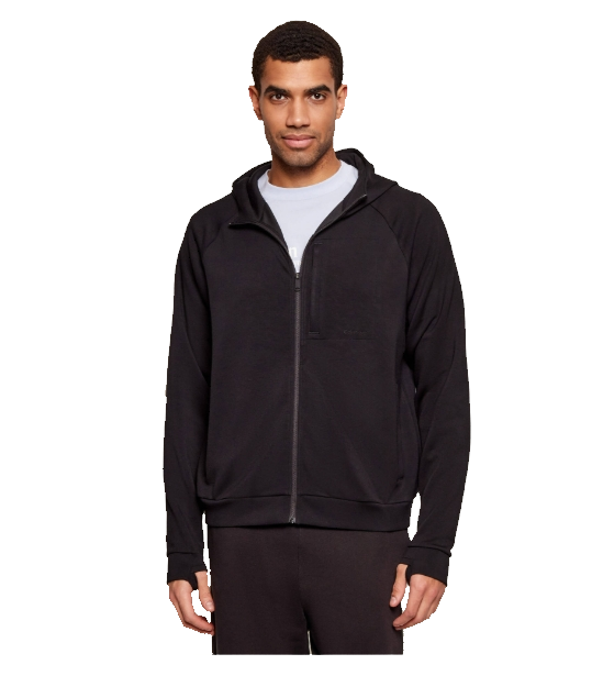 CALVIN KLEIN FELPA CON CAPPUCCIO NM2924 UB1 NERO
